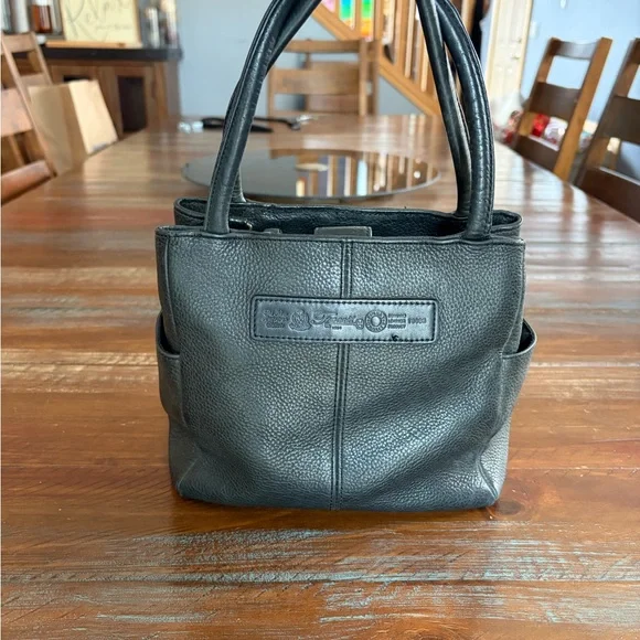 Fossil Black Leather Arm Bag with Front Zip & Flap Pocket - Picture 6 of 8